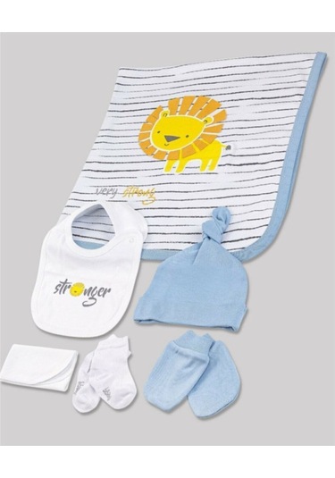 Hastane Çıkışı 10lu Baby Lion - Mavi 63160 Açık Bej