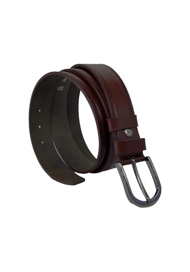 3.5 Cm Klasik %100 Hakiki Gerçek Manda Derisi Kemer Lacivert