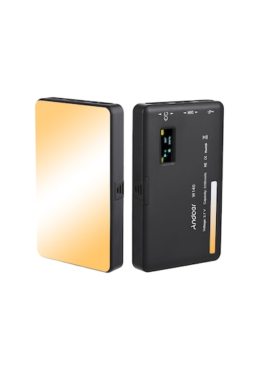 Andoer W140 Cep Led Video Işığı Kamera Dolgu Işığı Siyah Diğer