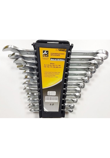 Kombine Düz Yıldız 12'li Anahtar Takımı 6 x 22 MM