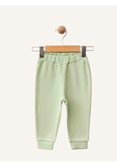 Erkek Bebek Dinazor Baskılı Organik Eşofman Takım-15481 Yesil
