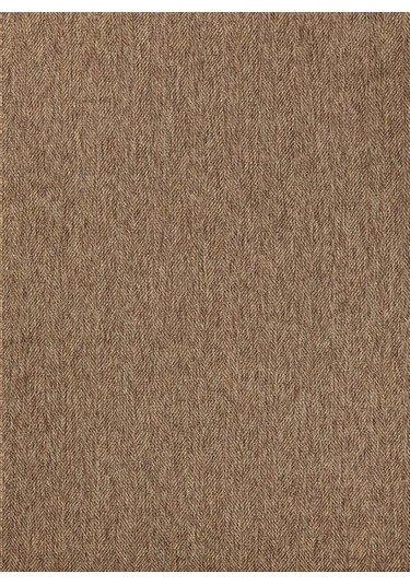 Düz Kahve Toprak Kılçık Desenli Halı - L665kabo