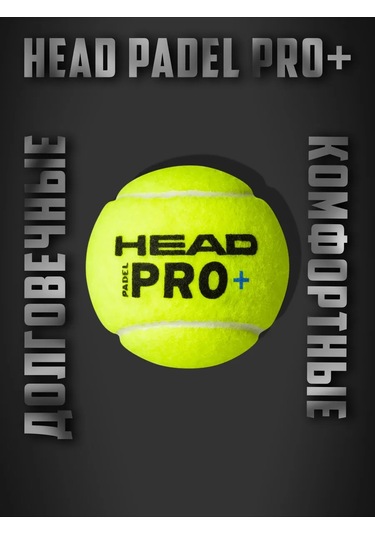 Head Head Padel Pro+ Tenisi İçin Padel Topu Kutu İçinde 3 Adet 333440318