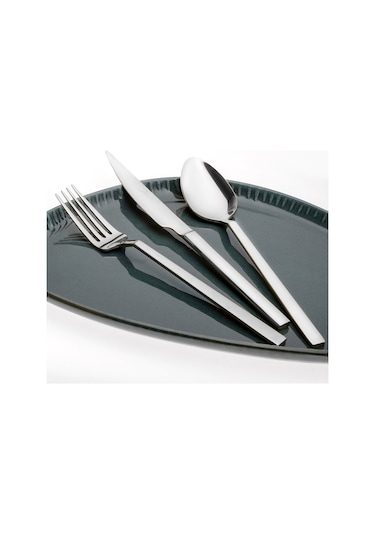 Jumbo 1800 18 Parça 6 Kişilik Çatal Kaşık Bıçak Takımı GÜmüş