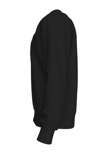 Ls Eu 350terry Badge Crewneck Sw Erkek Siyah Sweatshirt-8444 Black