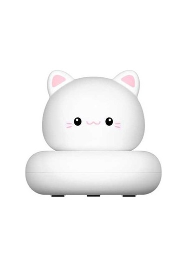 Willowhaven Esnek Mini Led'li Usb Şarj Edilebilir Gece Lambası Sevimli Tavşan/ayı Pvc 3 Parlaklık Beyaz