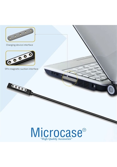 Surface Pro 1-2 Type-c Pd Manyetik Şarj Kablosu 150 Cm - Al4144
