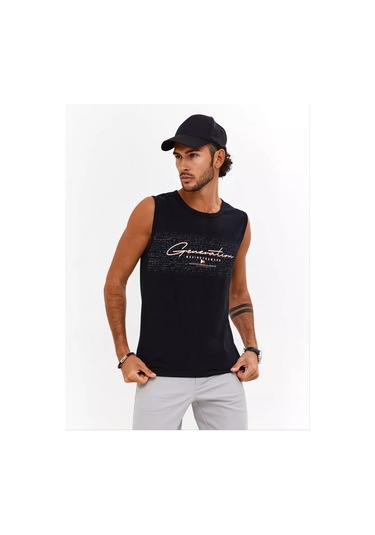 Coffa Spor Baskılı İç Giyim Atleti 178142212 Siyah