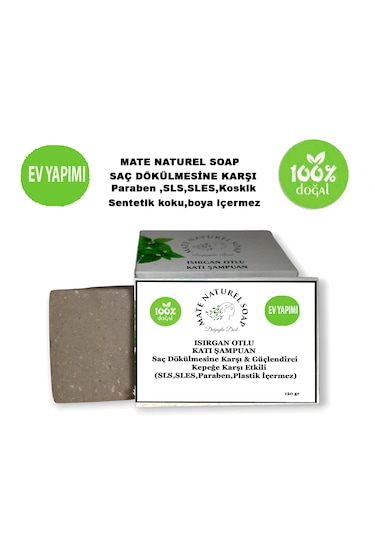 Mate Naturel Isırgan Otlu Katı Şampuan 125 G