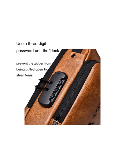 Sones Weıxıer X318 Tek Omuzlu Çapraz Askılı Erkek Su Geçirmez Hırsızlığa Karşı Küçük Sırt Çantası Siyah