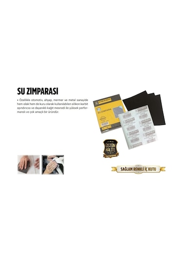 Meşem Su Zımparası 100 Adet - 230X280 Mm 120 Kum