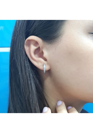 Lova Pırlantalı Halka Küpe -  3040089