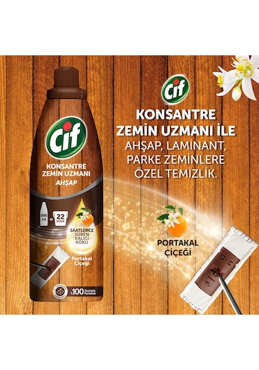 Cif Portakal Çiçeği + Beyaz Sabun + Pembe Çiçekler Zemin Uzmanı 3 x 895 ML
