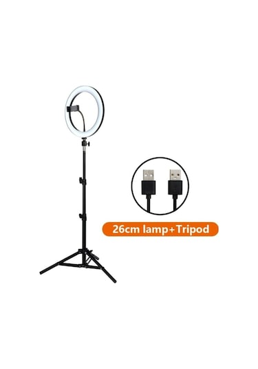 Ring Fill Light 24 W 5500 K Led Halka Işık + 180 CM Tripod