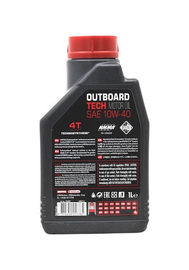 Motul Marine Outboard Tech 4t 10w-40 1 Lt Tekne Motor Yağı 2 Adet