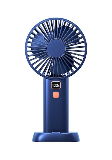 Padalink Usb Şarj Edilebilir El Fanı Ymj-f6 - 4 Vites Rüzgar Hızı - Masaüstü Kullanıma Uygun - Derin Deniz Mavisi