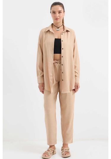 Gabria Keten Ön Düğmeli Takım Bisküvi