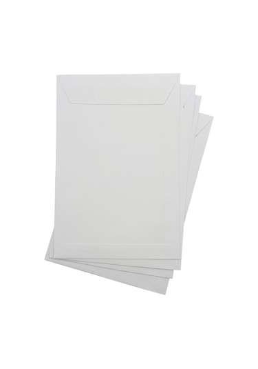 Zarf A5 Boyutunda Beyaz Torba Zarf 17x25 Cm - 10 Adet