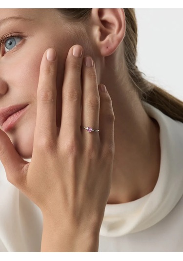 Lepta 925 Ayar Gümüş Pırlantalı Yüzük 460401732 Gri