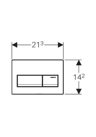Geberit Alpha Gömme Rezervuar Seti 8 Cm - Alpha50 Beyaz