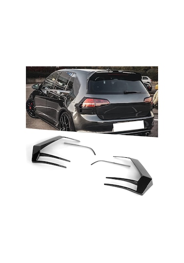 Vw Golf 7 Uyumlu Arka Stop Çerçevesi İthal Pianoblack