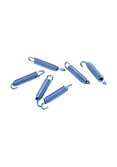 Lemestar Motosiklet Egzoz Borusu Yay Kancası Mavi 6 Adet - Paslanmaz Çelik, Yüksek Sıcaklık Dayanıklı, Motosiklet/skuter/atv Uyumlu