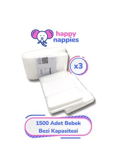 Korbell Yerli Çöp Poşeti 16 L Uyumlu Toplamda 1500 Bez Kapasiteli