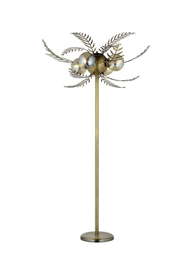 Lampaluce Alekos Modern Tasarım Yapraklı Lambader Sarı 160 CM