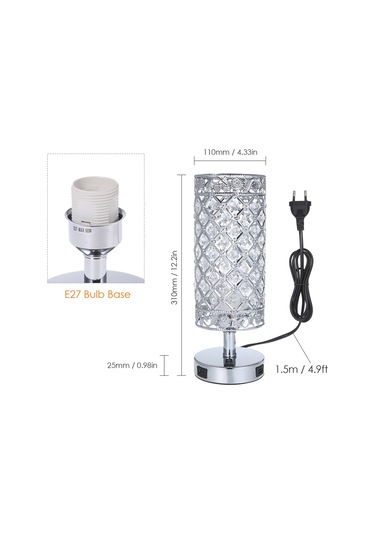 Tomshine Kristal Yanında Dekoratif Masa Lambası Diğer