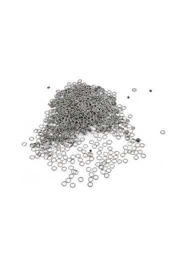 5x0,7 Mm Halka Gümüş Pul Payet 20 Gr 300 Adet