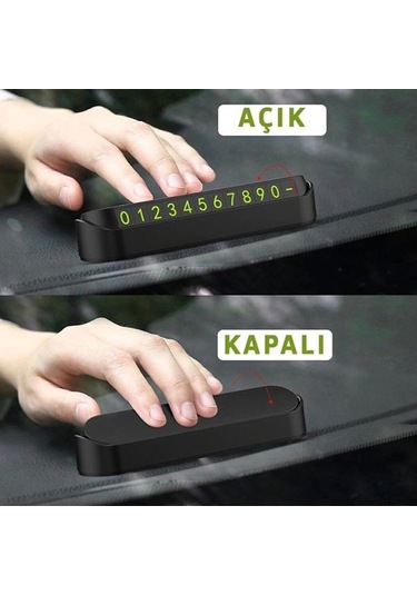 Tüm Araçlara Uyumlu Araç Numaratör Parkmatik Araba Park Tel Oto