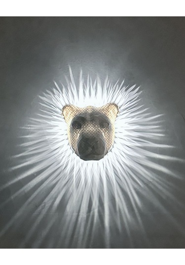 Aslan Gece Lambası Beyaz