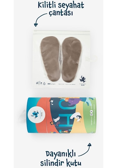Recycled Woo Wooly Yünlü Gri Barefoot Patik Gri