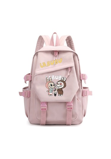 Yeni Çizgi Film Labubu Labubu Çevre Birimi Öğrenci Okul Çantası Sırt Çantası Pembe