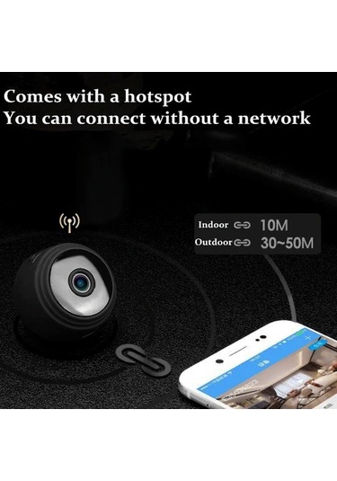 Flybuy Padalink Mini Kablosuz Güvenlik Kamera, Hd Gece Görüş, Hareket Algılama, Akıllı Telefon Bağlantısı