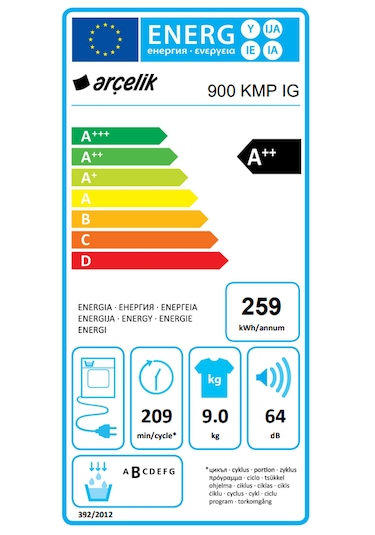Arçelik 900 KMP IG 9 KG Kurutma Makinesi