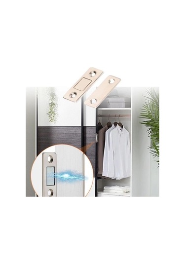 Büro Ev Ofis Mobilyası İçin 2 Çift Kapı Kapak Dolap Çekmece Durdurucu Kapatıcı Mıknatıs Seti Renkli