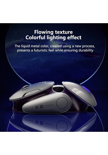 Prestigegoods Inphic X2 Kablosuz Bluetooth Fare - 3 Modlu, Sessiz, Şarj Edilebilir, Ofis/oyun Diğer