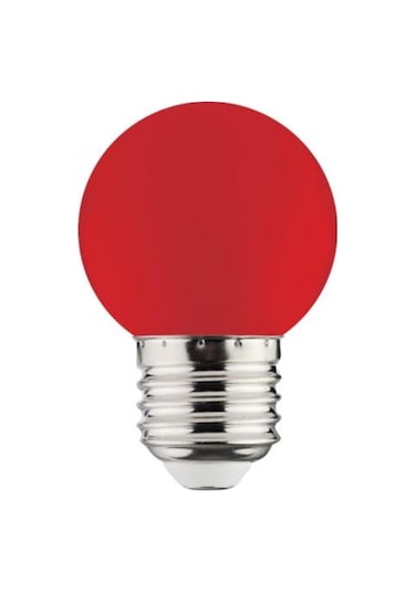10'Lu Paket Global 1W E27 Kırmızı Led Gece Lambası