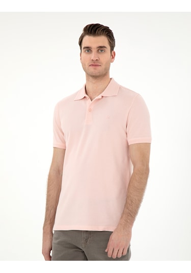 Pierre Cardin Erkek Pudra Tişört Basic 50306448-vr042 Pudra
