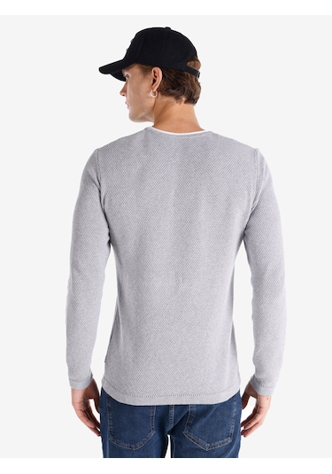 Colins Slim Fit Bisiklet Yaka Basic Gri Erkek Kazak Cl1065743 Gri Colins Slim Fit Bisiklet Yaka Basic Gri Erkek Kazak Cl1065743 Gri