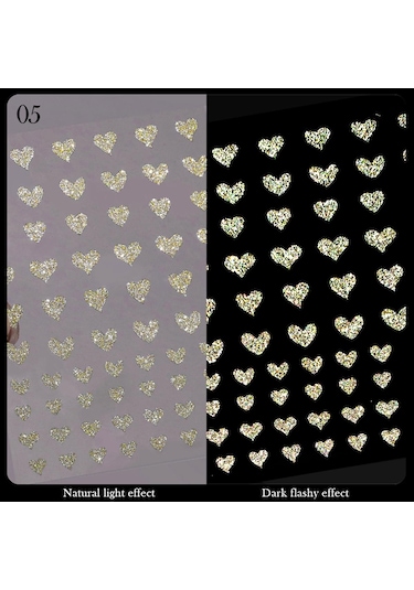 3d Reflektif Efekt Nail Art Sticker Model - 5 55881-5