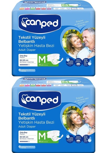 Canped Hasta Bezi Yetişkin Bel Bantlı M-orta Boy 36 2pk 18 M