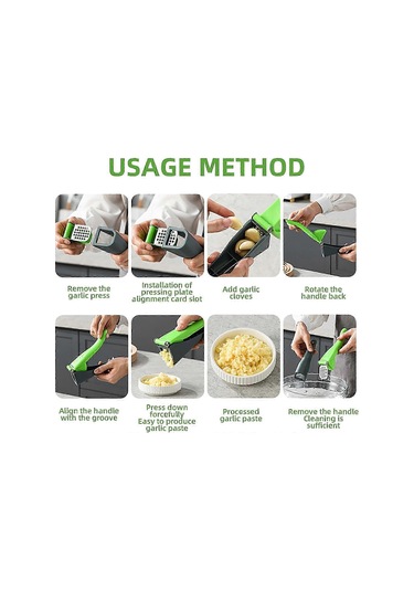 Sarımsak Presi Paslanmaz Çelik Sarımsak Kıyma Makinesi Profesyone Çok Renkli