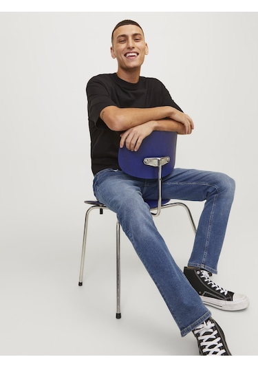 Jack & Jones Glenn 031 Slim Jean - 12184473 Blue Denim