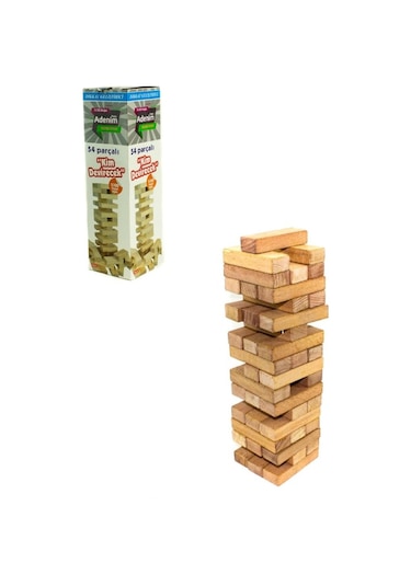 Jenga Denge Oyunu Büyük Boy 54 Parça  Cenga
