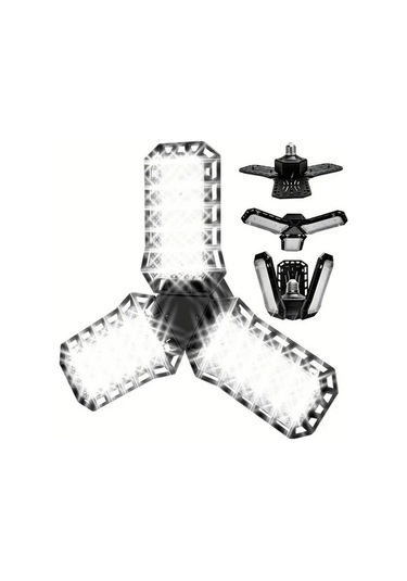 Fastbuy 3 Yapraklı Led Garaj Işığı, Ayarlanabilir Paneller, Değişken Şekilli, E26/e27, Mağaza Tavan Lambası