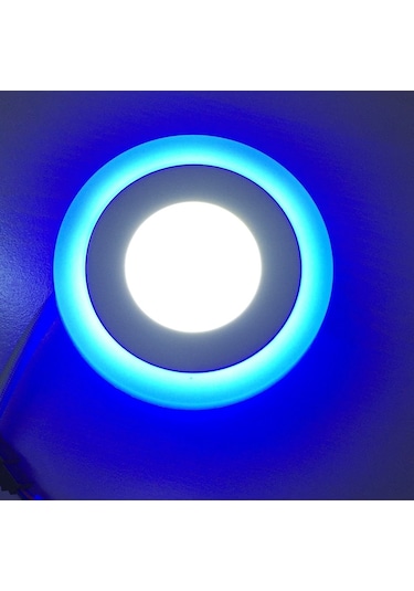 Çift Renkli Led Panel Mavi-Beyaz 6+3W Iki Renkli Spot Lamba