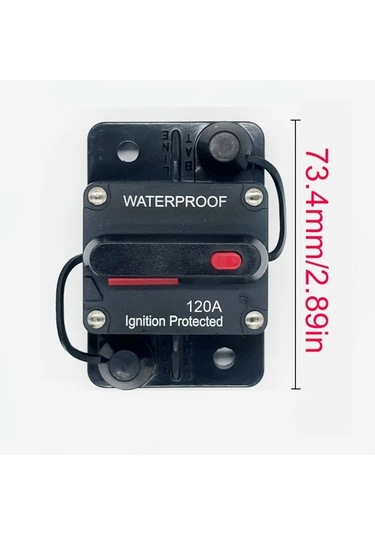 Motion003 70a 3 Adet Otomotiv Filtre Tutucuları 20a-300a Amp Su Geçirmez Otomatik Devre Kesici Anahtar Koruma Reset Otomotiv Tekne Devre Koruyucuları