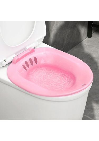Pazly Suntek Klozet Lavabo Kadın Oturur Banyo Derin Kase Bide Pembe Renk Pembe